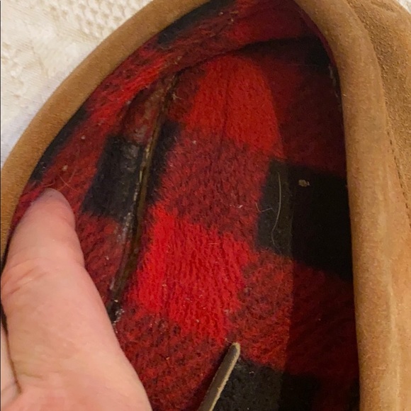 Sox tab sz.12 men’s tan suede lined slippers - Picture 7 of 9